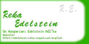 reka edelstein business card